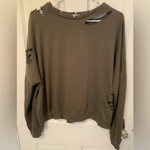 Active USA Sweatshirt with Slits